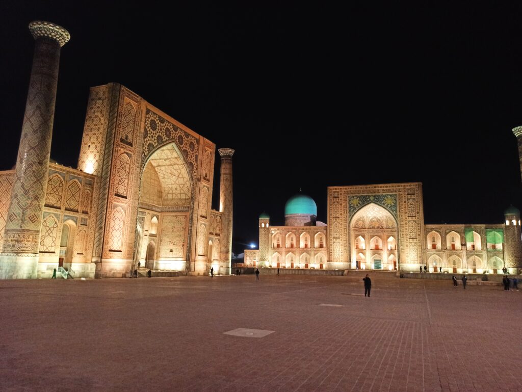 Registan at night